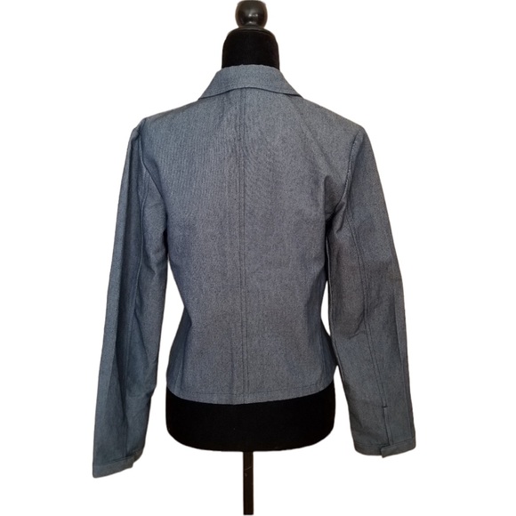 Banana Republic Stretch Blue Denim Jacket - Size 8 - Picture 4 of 5
